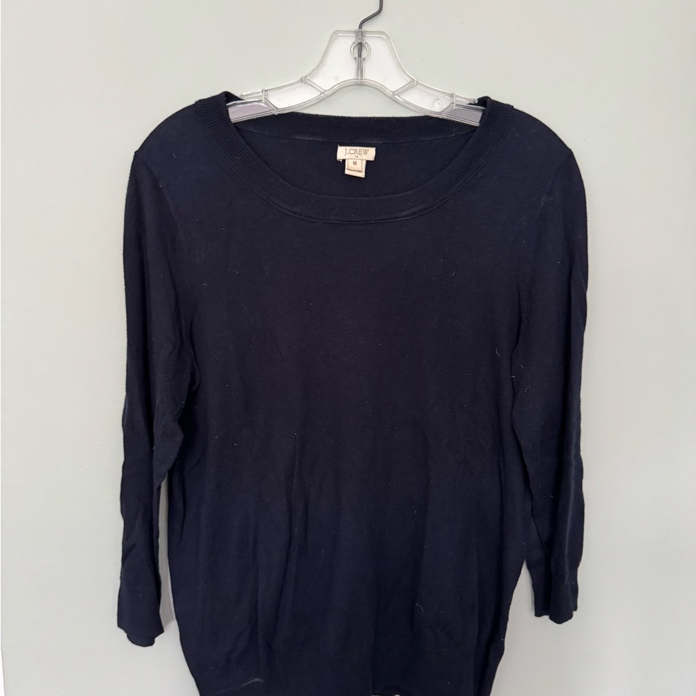J. Crew Women's Black Top Sz M